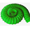 Green Waterproof Flexible Coated PVC Ventilation Duct for underground project for sale